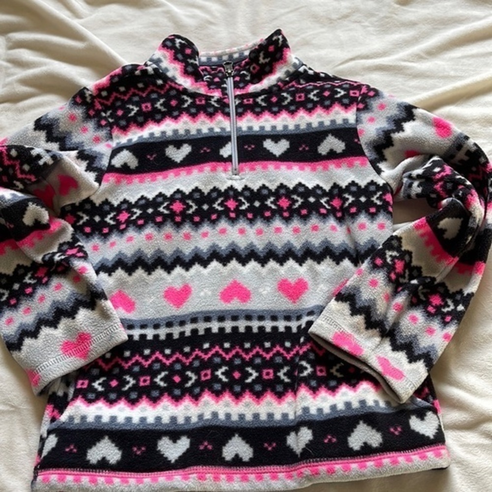 Children Place quarter zip fleece sweatshirt size small 5/6
